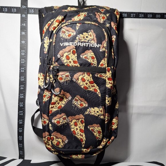Vibedration Hydration Backpack - Pizza pattern w/o bladder main image 6